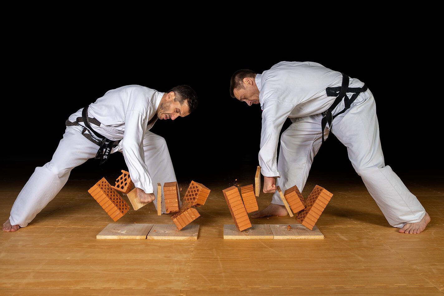 Bruchtest im traditionellen Taekwondo